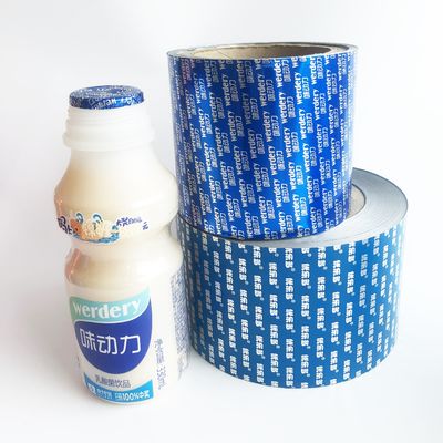 Película de sellado de botellas de leche Buen rendimiento de sellado Profesionalmente personalizado Impreso