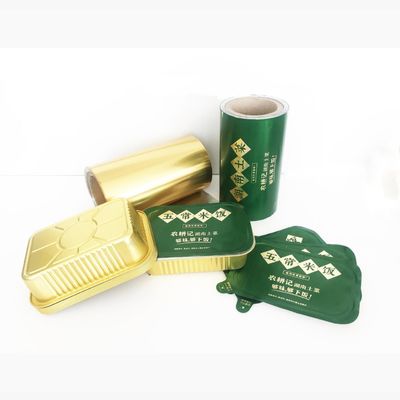 Capa de papel de aluminio personalizada para yogur, leche, queso, helados, crema de calor, película de sellado para varios contenedores