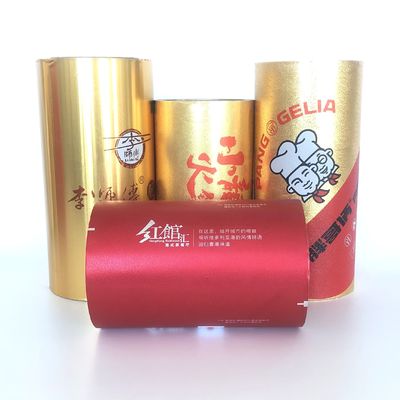 Película de sello térmico de aluminio personalizable de 40 micrómetros para vasos de papel
