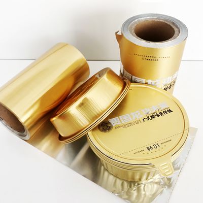 Copo de papel para mascotas de aluminio para sellar el calor Diámetro personalizable Estructura fácil de quitar