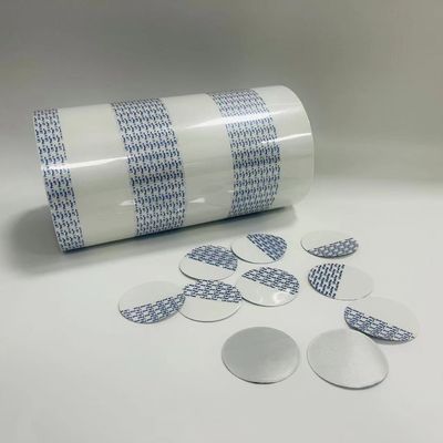 0Película de sellado de aluminio metalizado de.05 mm para diámetros de sello de 10 a 180 mm