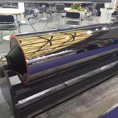 China Fabricación de buena calidad Roller de acero pulido de espejo cromado Apto para máquinas de impresión, máquinas de laminado, máquinas de recubrimiento