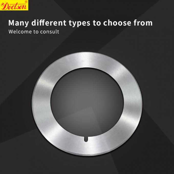 Cuchilla de corte rotativa redonda de alta precisión Cuchilla de borde de PVC Cuchillas rotativas Máquina de corte de hojas de papel Tubo adhesivo cinta de corte Máquina de corte Cuchilla 0